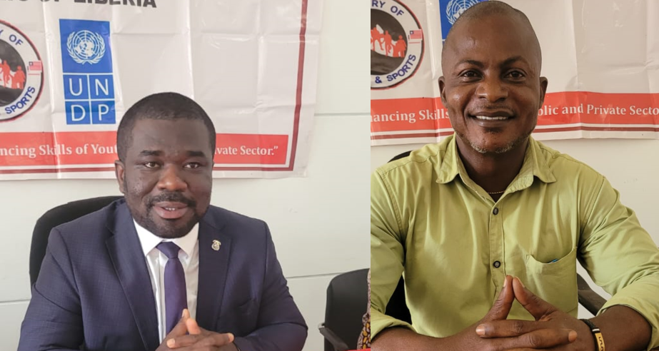 Speaking at the launch, Deputy Youth and Sports Minister for Youth Development Mr. Isaac Doe and National Coordinator Samuel K. Mappy IV 