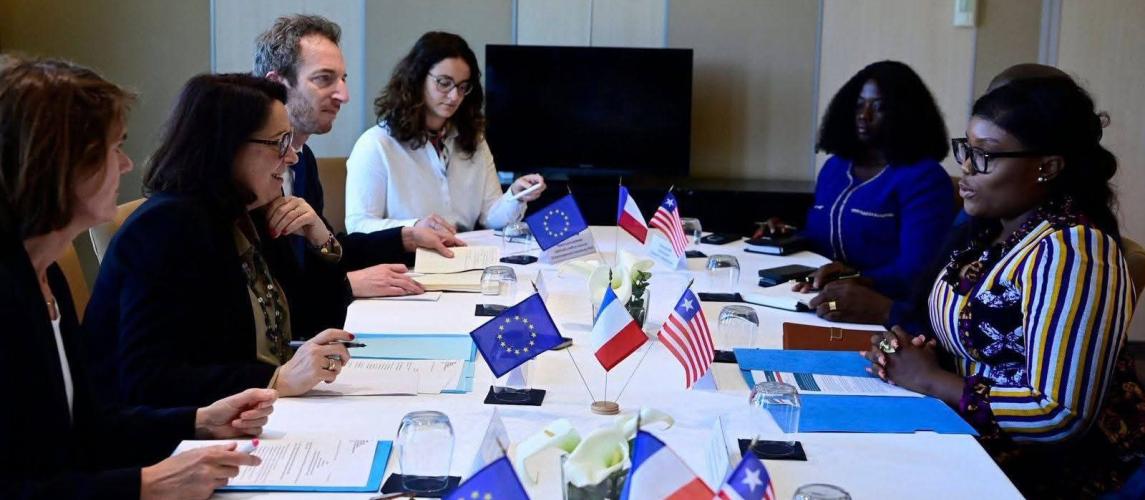 Liberia and France Strengthen Youth and Sports Cooperation as Minister Kruah Meets French Minister Marina Ferrari