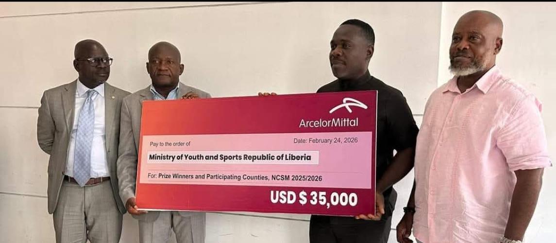 Arcelor Mittal Donates US$35,000 to Support 15 Counties