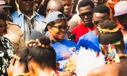 Minister Kruah  Receives  Rousing  And Traditional Welcome IN Nimba County