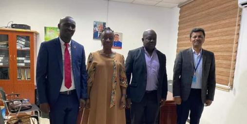 UNDP Volunteer Officer (USA) Mr Narendra Mishra paid a courtesy visit to the Dep. Minister of Youth Development J. Byrant McGill