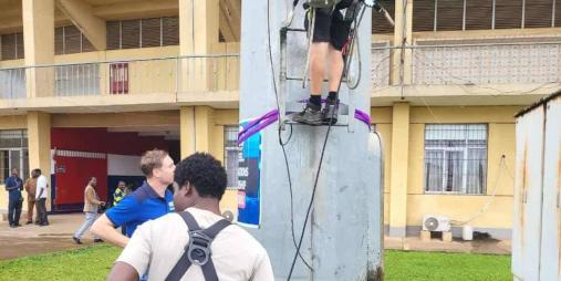 Restoration of the Floodlights at SKD Sports Complex Commences