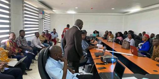 The Deputy Minister of Youth Development J.  Bryant Byrant McGill and Assistant Minister Kuta Gbarokoly had an acquaintance meeting with Heads of Programs and Projects of the Youth Development on Monday, March 19, 2024, at the S.K.D Office in Paynesville.