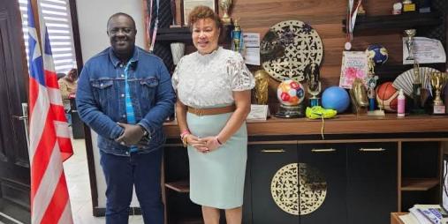 Peace Corps Country Director Pays a Courtesy Visit on Youth and Sports Minister